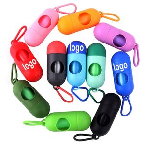 Distributeur portable pour promenade de chien – Boîte promotionnelle pour sacs à déjections canines - Product Image 1
