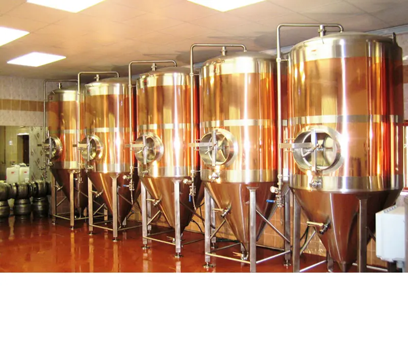 Tanque de fermentação de cerveja, fermentador de cerveja preto de alho e cobre