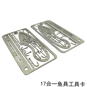 Multi Functional Survival Tools With Fish Hooks Stainless Steel 10.1cm Outdoor Activities Fishing Gear - Product Image 4