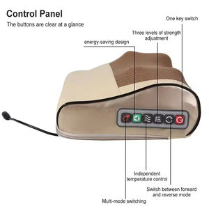 หมอนนวดแบบเสียบปลั๊กพร้อมฟังก์ชั่นความร้อนและการสั่นสะเทือน ใช้สำหรับนวดคลายกล้ามเนื้อ คอ บ่า ไหล่ เอว และศีรษะ - Product Image 4