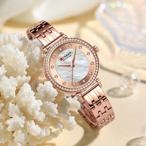 CURREN 9087 Fashion Women's Quartz <b>Watch</b> Casual Luxury Diamond Case Waterproof Stainless Steel Elegant Ladies Business <b>Watches</b> - Product Image 3