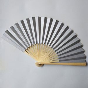 Éventail pliant en plastique personnalisé de haute qualité avec logo imprimé, écologique, en gros, articles promotionnels en papier et tissu - Product Image 3