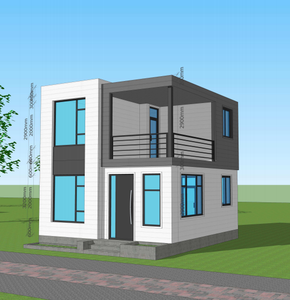 Villa Moderna a Due Piani e Casa Appartamento Prefabbricata con Struttura in Acciaio Leggero <span class=keywords><strong>Design</strong></span> Modulare - Product Image 4