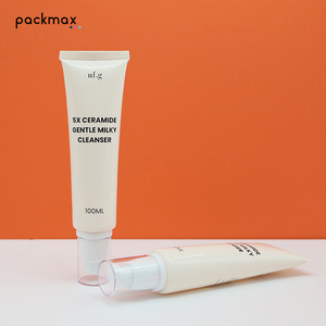 Custom 100ml White Face Wash Soft Tube, PE <b>Vacuum</b> Pump Tube Packaging for Cleanser & <b>Hand</b> Cream - Product Image 3