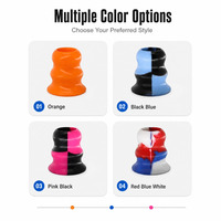 Anneau de compression personnalisé en silicone multicolore pour bâton de baseball/softball, avec base conique pour une meilleure prise