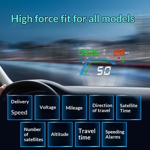 Affichage LED HUD universel pour voiture <span class=keywords><strong>Q7</strong></span>, GPS par satellite Beidou, projection grand écran montée sur le pare-brise - Product Image 3