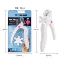Coupe-ongles français multifonctions en forme de U de haute qualité poignée en plastique faux ongles conseils Cutter