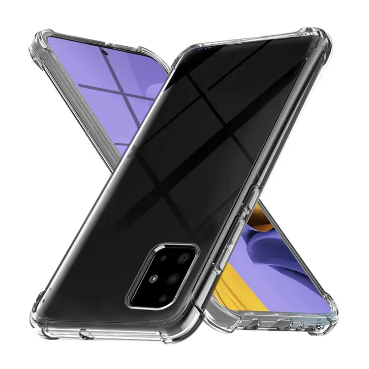Transparent Clear Shockproof Soft Tpu Bumper Case Cover For Samsung Galaxy A51 Case Funda Movil