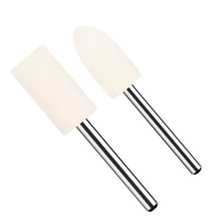 Ensemble de tête de polissage en feutre de haute qualité roues de polissage en laine accessoires d'outils rotatifs à tige