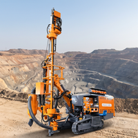 Foreuse rotative ZGYX 453TC, 4 pouces DTH, profondeur 28m, mobilité sur roues pour fondations de bâtiments et construction minière
