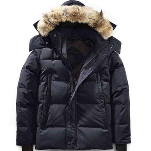 Customized Luxury <b>Top</b>-quality Parka Down Jacket Men with a Wolf Fur Hood Canadian Men's Down Jacket for Winter With Dust Bag - Product Image 5