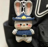 Pendentif créatif en laine au crochet, bijoux, cadeau, artisanat, autres porte-clés, sacs de matériaux pour poupées en peluche faites à la main