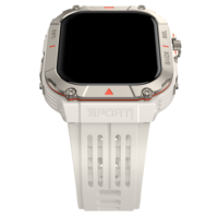 Montre connectée sportive à grand écran carré avec GPS, boussole, altimètre, lampe torche, plus de 100 modes pour les acheteurs en gros