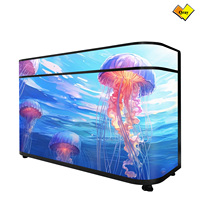Pantalla LED Personalizada Qray para Recepción, con Video Dinámico, Soporte de Piso, 1 Año de Garantía