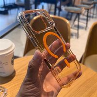 Funda Magnética Personalizada de Alta Calidad para iPhone 18 17 16 Pro Max, 2mm, Anti-rayones, Anti-amarillamiento, Transparente, Resistente a Impactos