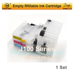 BOMA - <span class=keywords><strong>Cartouche</strong></span> <span class=keywords><strong>d</strong></span>'<span class=keywords><strong>encre</strong></span> <span class=keywords><strong>rechargeable</strong></span> pour <span class=keywords><strong>Brother</strong></span> DCP-J100 DCP-J105 MFC-J200 J100 J105 J200 LC569/539/529/139/129/119/109 <span class=keywords><strong>Rechargeable</strong></span> - Product Image 1