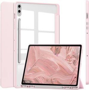 Gấp trong suốt Acrylic PU Leather Tablet trường hợp đối với <span class=keywords><strong>Samsung</strong></span> <span class=keywords><strong>Galaxy</strong></span> <span class=keywords><strong>Tab</strong></span> S10 siêu chống sốc chân đế bảo vệ Bìa - Product Image 3