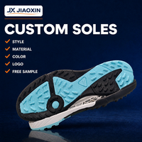 Semelle de chaussure de football en salle en caoutchouc, semelle extérieure de futsal, adhérence non-marquante, semelles sportives durables, design léger, OEM/ODM