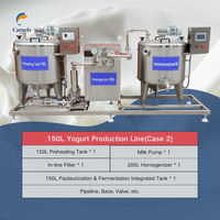 Ligne de production de yaourt Pasteurisateur de lait Fermenteur Machine Fabrication de yaourt