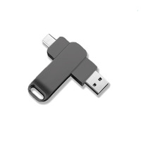 Unidad Flash USB Portátil de Metal de 128 GB, 256 GB, 512 GB, Tipo C, 1 TB