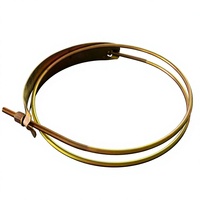 JINDONG Collier de serrage double fil en acier au carbone poli de 13 pouces pour tuyaux d'eau et de lutte contre l'incendie, robuste, OEM