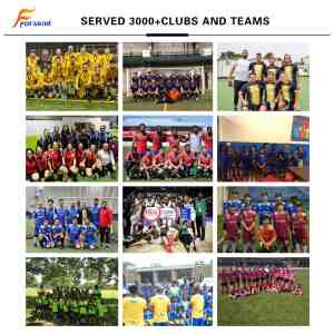 Gepersonaliseerd bedrukt voetbaltenue, ademend, sneldrogend, korte mouwen, sportuniform, aangepast teamontwerp voor wedstrijdtraining - Product Image 4
