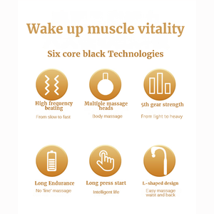 Pistola de masaje de tejido profundo profesional con mango extendido Alivio del dolor Vibración Fascia Relaxa Hammer - Product Image 2