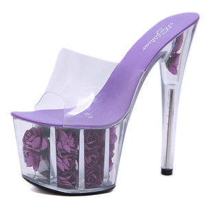 Sandales à Talon Cristal Haut pour Femmes, Chaussures de <span class=keywords><strong>Pole</strong></span> <span class=keywords><strong>Dance</strong></span> Exotiques pour Stripteaseuses - Product Image 3