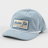 Casquette Snapback non structurée à 5 panneaux en velours côtelé à profil bas avec patch brodé personnalisé