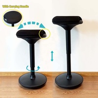 Tabouret d'équilibre actif réglable en hauteur, pivotant à 360°, portable, pour bureau, maison, chambre