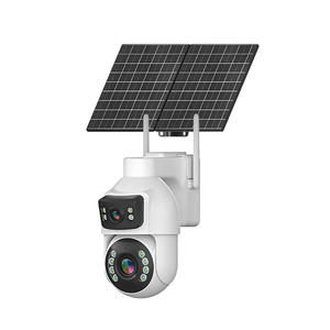 Caméra solaire AOV avec zoom 10x, détection humaine, surveillance extérieure, stockage cloud, interphone vocal - Product Image 1