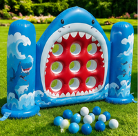 Jeu de lancer de cibles gonflables pour enfants, design original, activité de jeu en plein air dans la cour