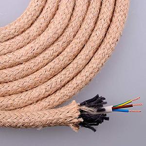 Câble en jute rond de 3x0,75 mm, 20 m ; idéal pour les travaux manuels, la décoration et les utilisations de ligature. - Product Image 1