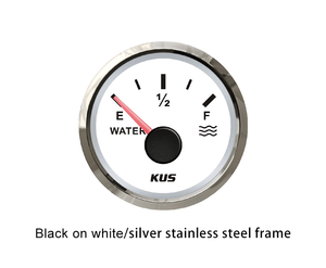 Jauge de niveau <span class=keywords><strong>d</strong></span>'<span class=keywords><strong>eau</strong></span> 52 mm 0-190 Ohm <span class=keywords><strong>pour</strong></span> VR, bateaux, yachts, 12V 24V, automobile, machines, camions, réservoirs <span class=keywords><strong>d</strong></span>'<span class=keywords><strong>eau</strong></span>, instrument de mesure de niveau <span class=keywords><strong>d</strong></span>'<span class=keywords><strong>eau</strong></span> KUS - Product Image 2
