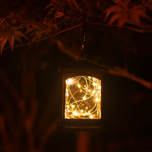 Lámpara Solar Decorativa para Jardín, Impermeable, con Efecto de Vela de Alambre de Cobre - Product Image 4