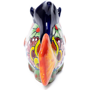 Maceta de Cerámica Mexicana <span class=keywords><strong>Talavera</strong></span>, Maceta para Plantas Beta, Maceta para Flores, Decoración de Jardín, Tema Oceánico, Vida Marina, Criatura Animal - Product Image 4