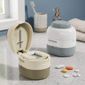 MEMOSAN BS1385J Boîte de rangement de pilules électronique intelligente en plastique ABS avec rappel automatique, étui compact pour médicaments à domicile - Product Image 3