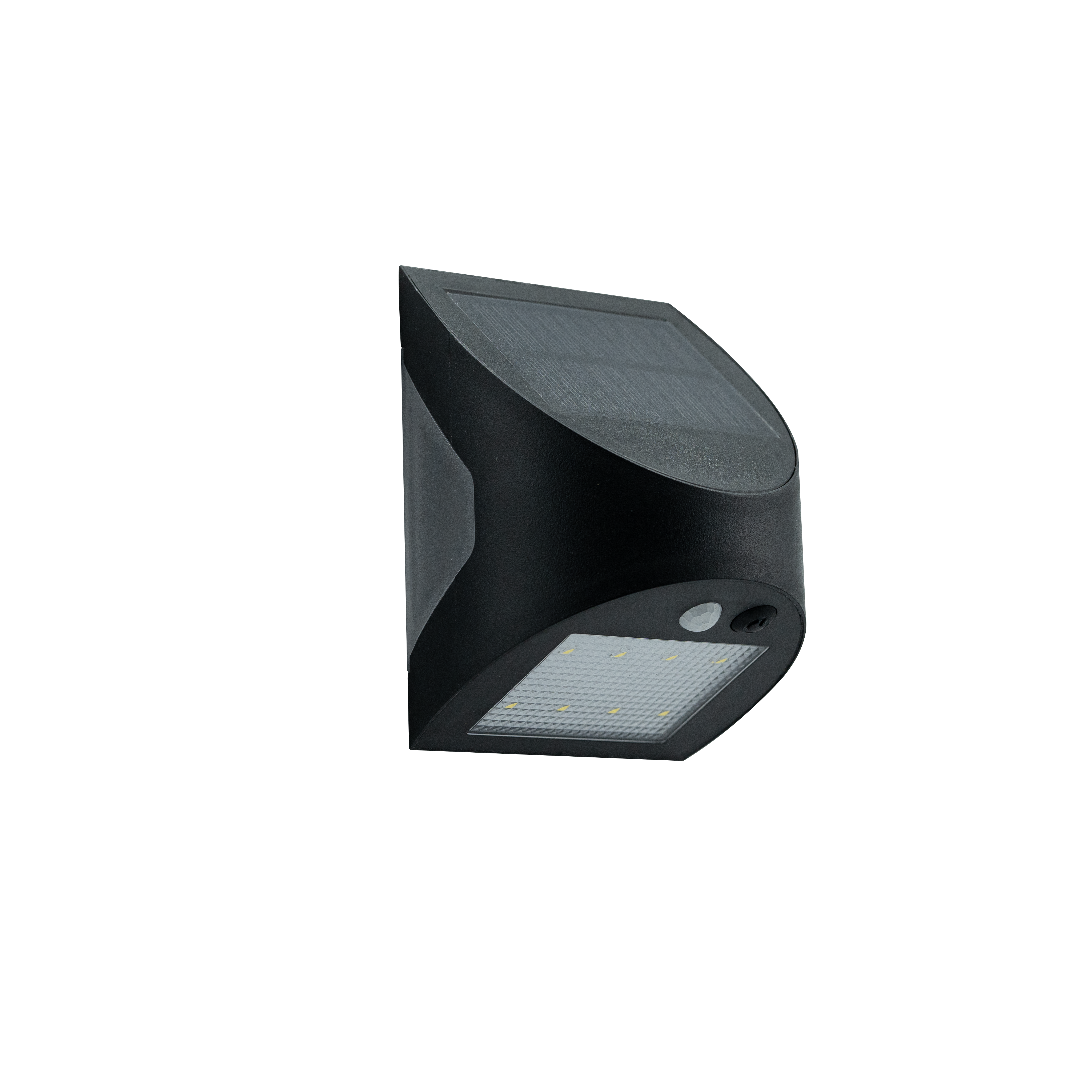 Lampe de mur solaire de couverture noire