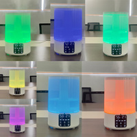 Humidificateur à ultrasons à grande capacité de 5 L, brume fraîche, désinfection, brume réglable silencieuse, écran tactile intelligent, lumière LED à changement de couleur
