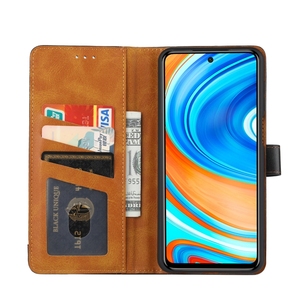 Grandi Vendite di Custodia In Pelle Per <span class=keywords><strong>Xiaomi</strong></span> Redmi Nota <span class=keywords><strong>9</strong></span> <span class=keywords><strong>Pro</strong></span>/Nota 9S Vitello Texture Doppio Fold Chiusura Orizzontale di vibrazione - Product Image 2