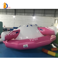 Juguete flotador de lago para niños, Spinner giratorio inflable, juegos de giroscopio acuático