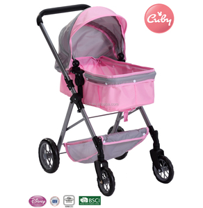Factory Direct Deluxe Iron Frame <strong>Doll</strong> <strong>Pram</strong> 3 Ages Play Stroller with Toys for Child Play <strong>Doll</strong> <strong>Set</strong> - Product Image 3