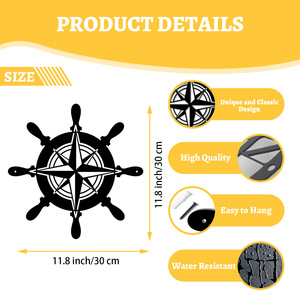 Décoration Murale Métallique Silhouette <span class=keywords><strong>de</strong></span> <span class=keywords><strong>Marin</strong></span> Viking en Fer – Art Mural Décoratif Tendance - Product Image 6