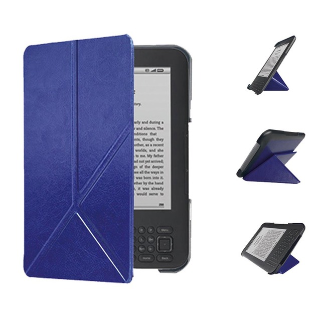 PU Leather for Kindle Keyboard D00901 Protective Case Lightweight Shell Cover With Auto Wake/Sleep Case