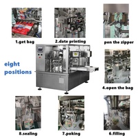 Emballage de sachets de détergent à lessive Doypack, comptage et machine à emballer de capsules de lavage automatique