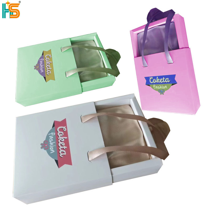 Оптовая продажа, набор ювелирных изделий из браслета, кольца, ожерелья, коробка с ручками, бумажный ящик с логотипом под заказ, упаковочная коробка для ювелирных изделий