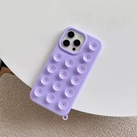 Coque antichoc en silicone souple couleur bonbon Heybingo la plus vendue avec ventouse et sangle pour iPhone 17 Pro Max