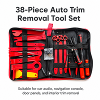 Kit d'outils de démontage de garnitures de voiture en nylon de 38 pièces, ensemble de démontage de panneaux de tableau de bord pour l'intérieur de la voiture et l'installation audio