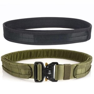 Cinturón Táctico de Nylon Reforzado de 2 Pulgadas, Cinturón MOLLE Cortado con Láser con Hebilla Metálica de Liberación Rápida y Cinturón Interior con Lazo - Product Image 1