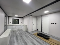 Casa Contenedor Impermeable Expandible de 40 pies con Puerta Antirrobo para Residencia a Largo Plazo, Casa Modular con Instalaciones Eléctricas Ray-Zen